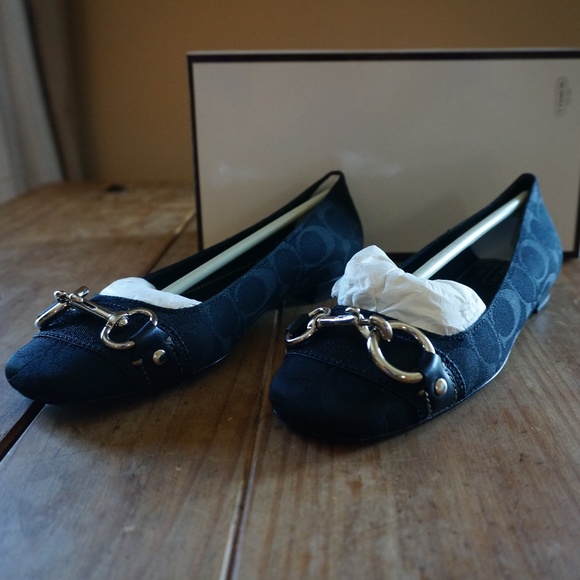 Coach Shoes - Coach Bliss Black Flats